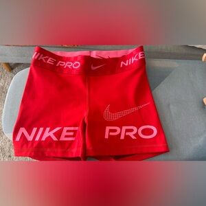 Nike Pro Bright Red Sports Shorts S like new!
